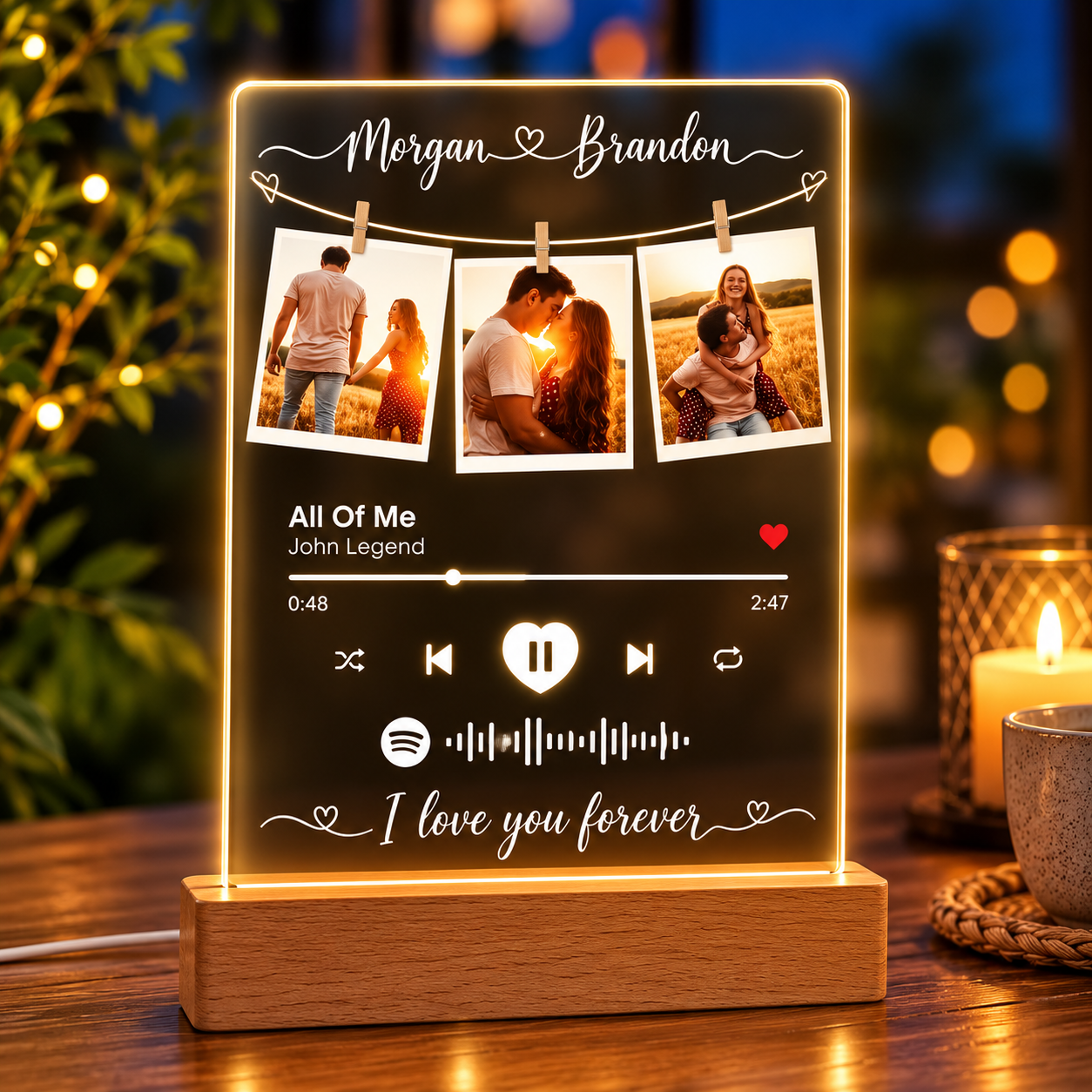 Our Song™ | Personalised Photo & Music Plaque