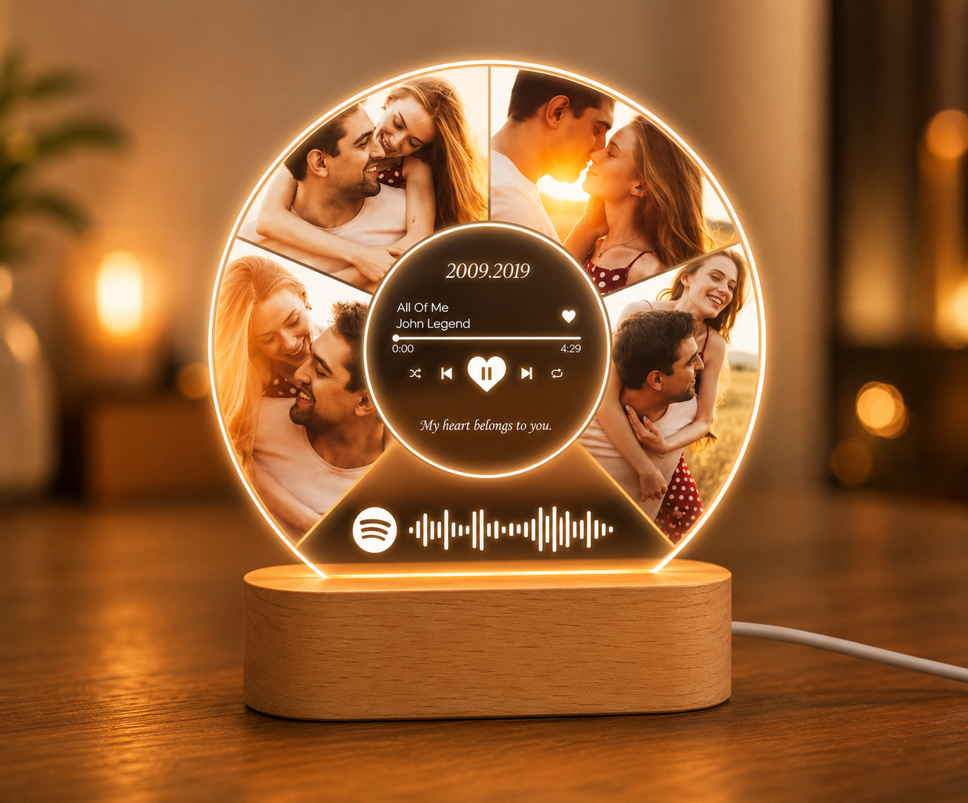 Our Song™ | Personalised Photo & Music Plaque